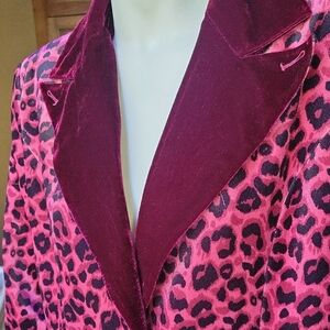 Leopard Print Velvet Jacket